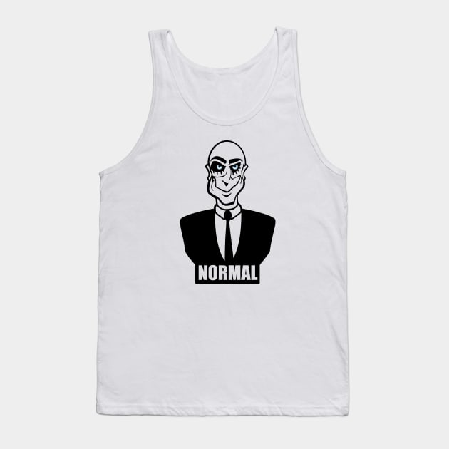 Normal • On White Tank Top by Black Sherbert